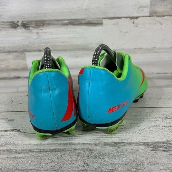 Nike Men's Rare Mercurial Vapor IX FG 555605 380 Green Blue Soccer Cleats US 8 - Picture 3 of 8